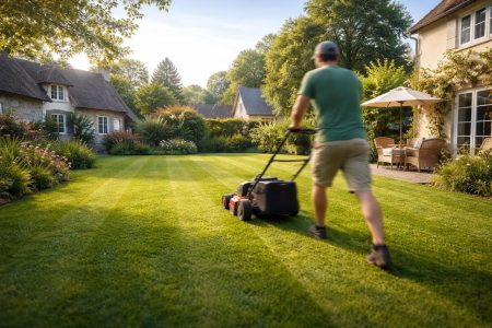 jardin-pelouse-tondue-maisons-ciel-degage