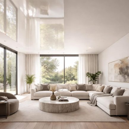 piece-elegante-plafond-mat-brillant