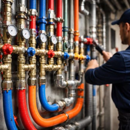 technicien-tuyaux-colores-plomberie-industrielle