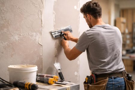 bricolageur-mastic-plaque-platre-atelier