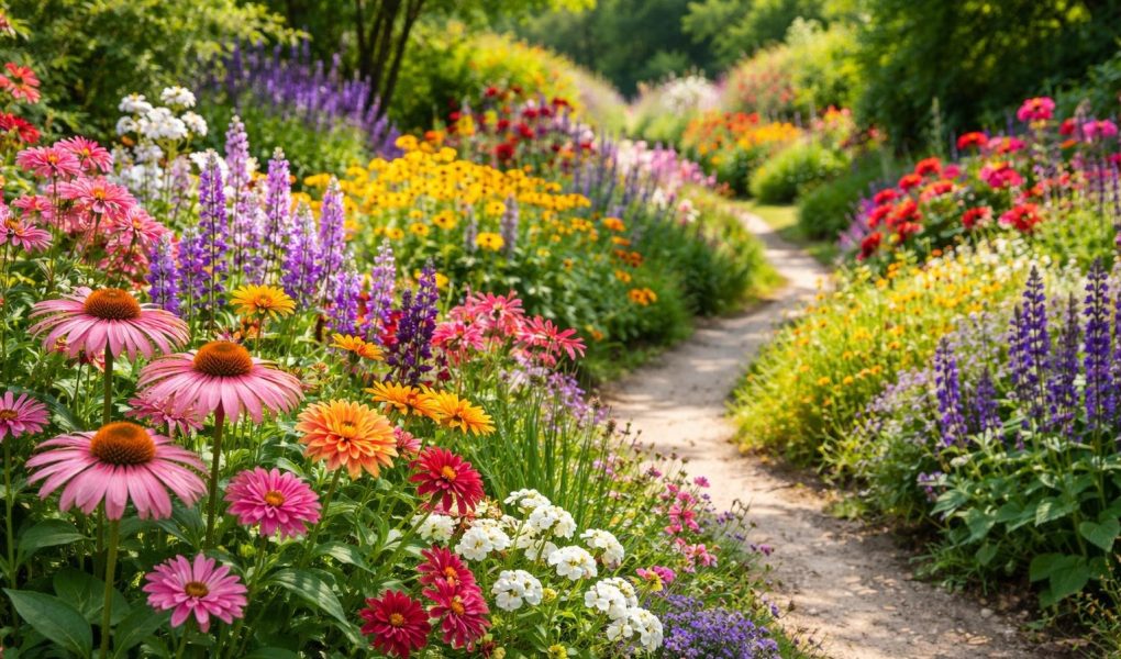 jardin-luxuriant-fleurs-chemin-sinueux