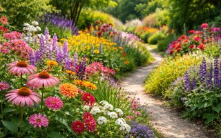 jardin-luxuriant-fleurs-chemin-sinueux