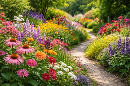 jardin-luxuriant-fleurs-chemin-sinueux