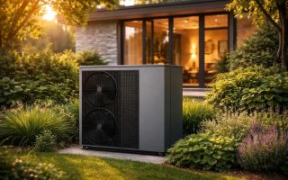 jardin-moderne-pompe-chaleur-maison-contemporaine