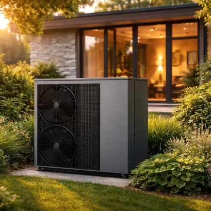 jardin-moderne-pompe-chaleur-maison-contemporaine