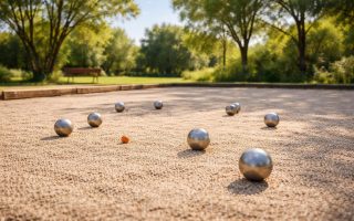 terrain-petanque-boules-arbres-ciel-bleu