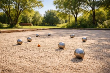 terrain-petanque-boules-arbres-ciel-bleu