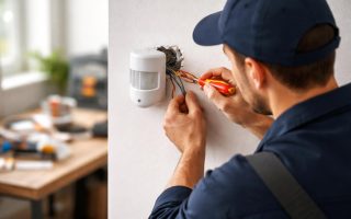 electricien-installation-detecteur-mur-interieur