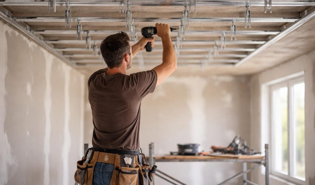 artisan-plafond-suspentes-echafaudage